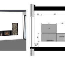 Projet d'habillage de la cheminée.