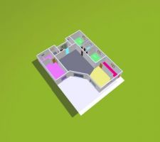 Plan 3D de la villa