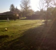 Implantation de la maison. Emprise importante sur le terrain!!