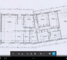 Plan de notre maison en plain pied : 137, 30 m2 habitable et au total avec garage : 170, 35 m2