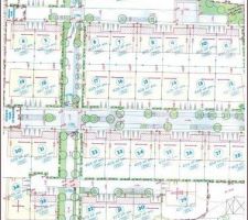 Voila l implantation du quartier
Notre terrain est le lot4