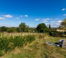 La vue depuis le probable emplacement de la maison