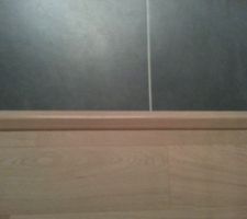 Jonction carrelage et parquet.