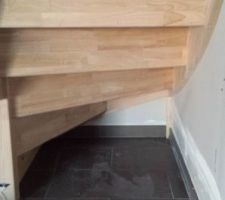 Sous escalier : couleur du carrelage au RDC et salle de bain du haut