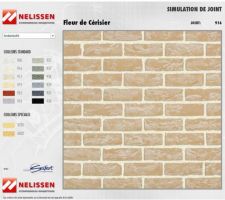 Briques Nelissen Fleur de Cerisier avec joint blanc à la chaux