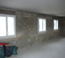 Plafond coté chambre