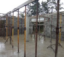 Pr&ecirc;t a accueillir l'armature de la chape