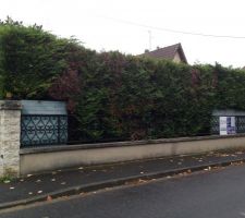 Fa&ccedil;ade avant du terrain