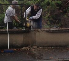 D&eacute;coupe du muret