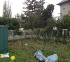 Reste des haies d&eacute;couper jusqu\'au fond du terrain