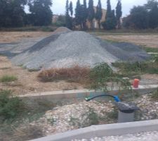 Voici notre parcelle, enfin ce qu'on peut en deviner !