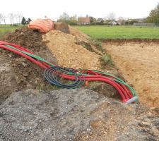Les raccordements vers la maison.