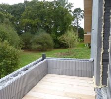 Plancher toit terrasse chambre