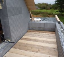 Plancher toit terrasse chambre