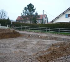 Voilà fin du terrassement le Samedi 23 Mars 2013.