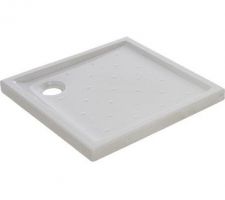 Receveur  pour douche du bureau et de la SDB du haut 
En gré émaillé de 80 x 80 cm  (Asca 2 SENSEA) à 129 euros chez Leroy Merlin
http://www.leroymerlin.fr/v3/p/produits/receveur-de-douche-a-poser-asca2-sensea-gres-emaille-80x80-cm-e176830