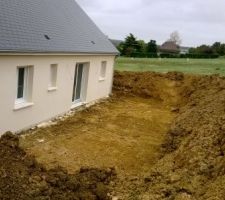 Terrasse creusée. C'est déjà ça