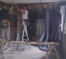 Début des travaux intérieur