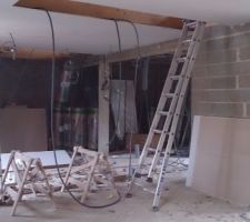 Début des travaux intérieur