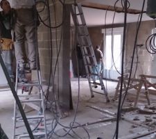 Début des travaux intérieur
