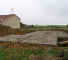 Dalle vs avant coulage coté garage