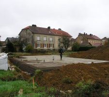 Coulage dalle vs coté habitation