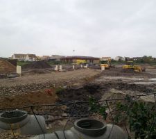 Terrain une semaine avant la livraison pr&eacute;vue au 15 novembre