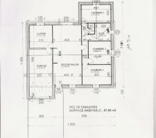 Plain d&eacute;taill&eacute; de la maison