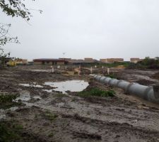 Terrain une semaine avant la livraison pr&eacute;vue au 15 novembre