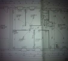 Plan du Chef de chantier avant il y avais rien nous lui avons indiquer les changements