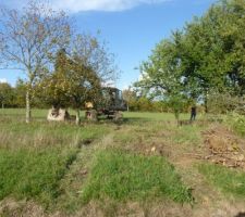 Implantation et début du terrassement