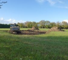 Implantation et début du terrassement