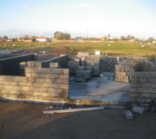 D&eacute;but &eacute;l&eacute;vation des murs