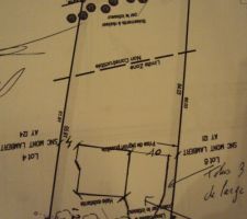 Plan terrain avec implantation