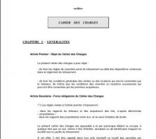 Cahier des charges