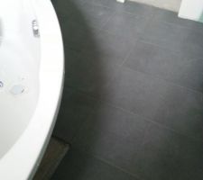Carrelage sol salle de bain cinca gris anthracite