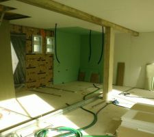 Mise en place du placo