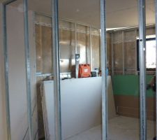La deuxième chambre avec la cloison par encore posée