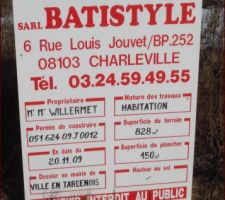 Panneau Permis de construire