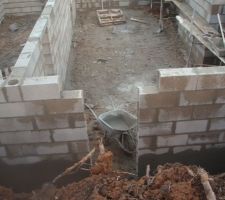 &eacute;l&eacute;vation du sous-sol, porte du sous-sol