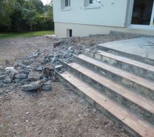 Démolition terrasse