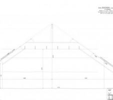 Plan technique pour la réalisation de la charpente n°4