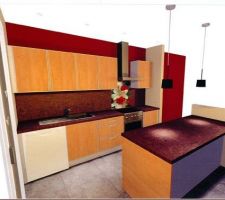 Projet de cuisine vue 1