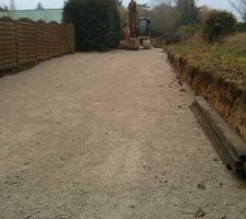 Chemin d'acc&egrave;s - Gravillons