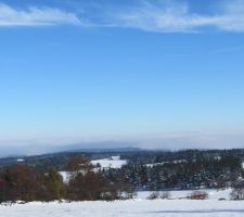 Vue depuis Beauregard vers Pradelles