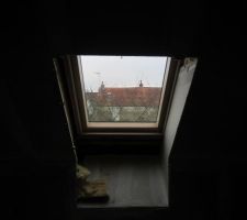Le velux en cours de travaux