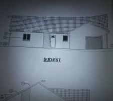 Plan de la façade principale.