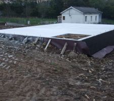 Dalle planché béton