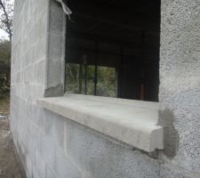 Pose de rebord de fenêtre