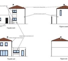 Vues des 4 façades